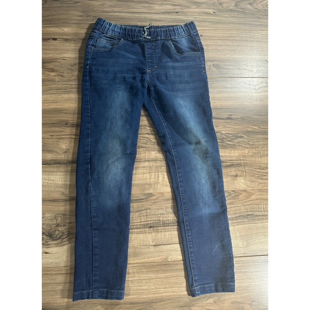 LEE Girls Slip On Jeans Size Large (14/16) Dark‎ Blue
